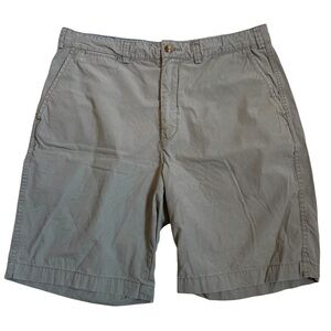 Polo Ralph Lauren Relaxed Fit Chino Shorts Gray Pony Logo Drawstring Waist 35